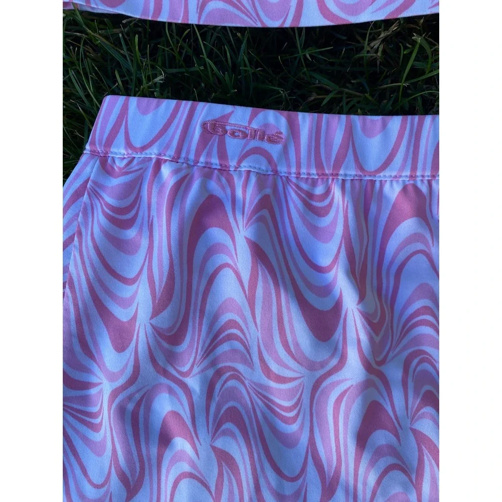 Y2K Racerback Tank Skort Set Pink Medium 2 Piece Active Tennis Preppy Bratz Golf